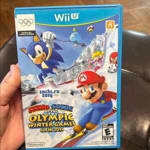 Nintendo Wii U Mario & Sonic Olympic Winter Games - Blue Case